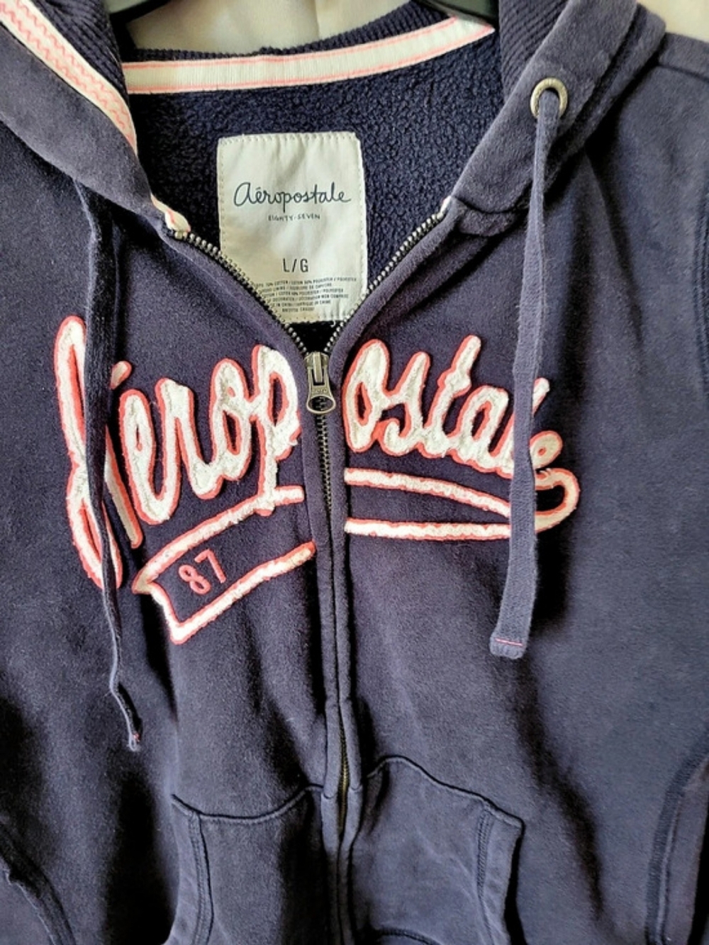 Aeropostale Eighty-Seven Zip-Up Hoodie